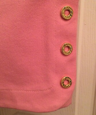St John Sport by Marie Gray Pink Straight Pant Gold Accents  display picture 1