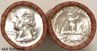 One Shotgun Roll Washington Quarters 1932-1964 Estate Cho-Gem Bu Unc 90% Silver