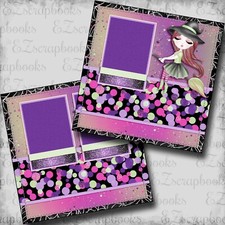 Witchy Woman - 2 Premade Scrapbook Pages - EZ Layout 6034