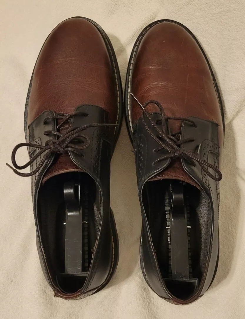 FABIO DE LUCA Brown Black Rugged Casual Shoes From Men s Wearhouse Size 10