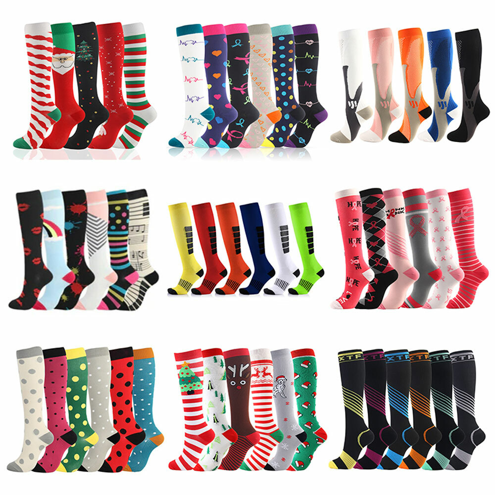 Compression Socks Unisex Running Athletic Outdoor Sports Travel Running Athletic-image
