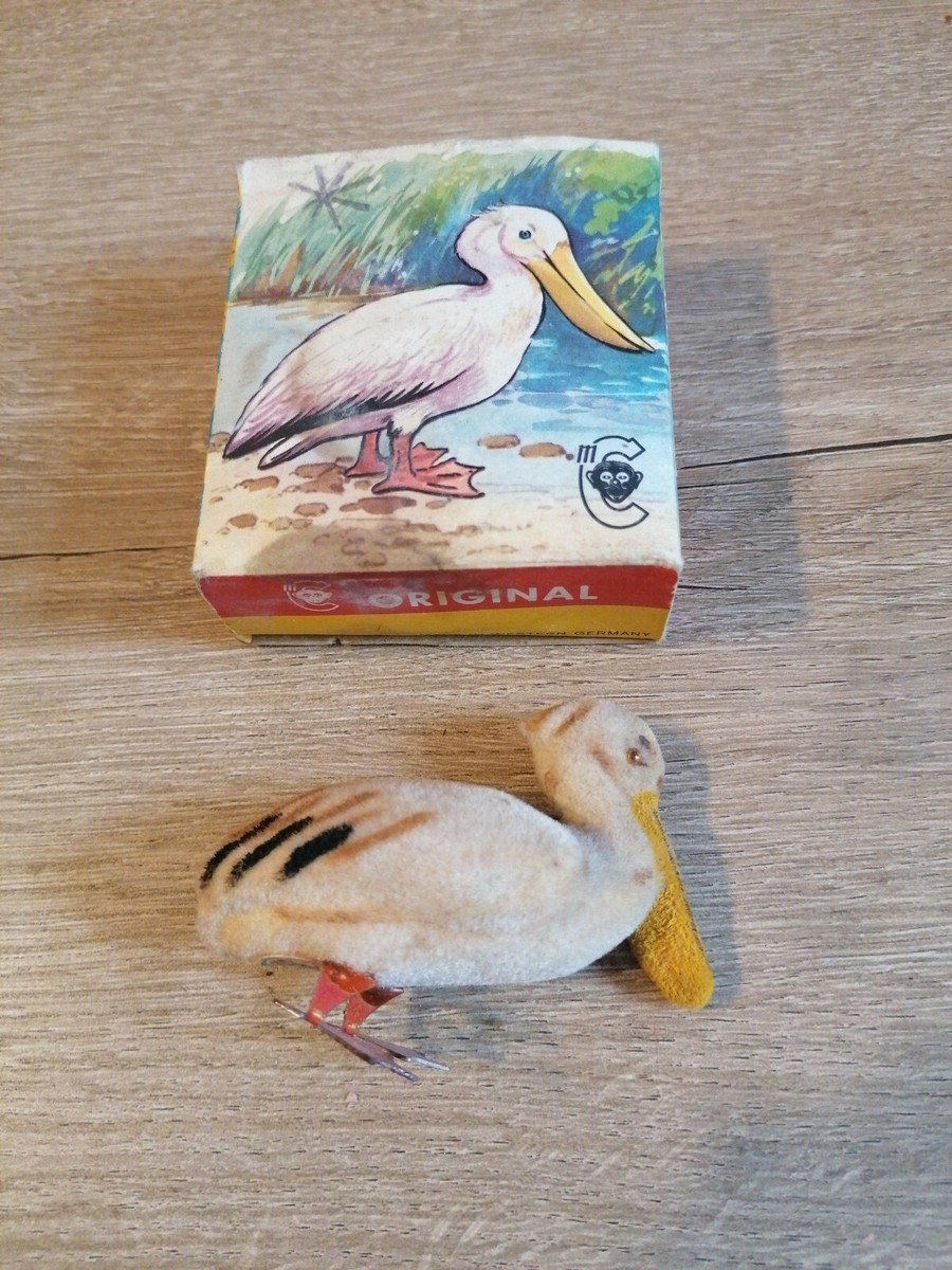 JOUET ANCIEN FIGURINE PELUCHE MAX CARL WEST GERMANY ANNEES 1950 RENARD