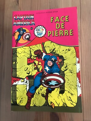 80's Marvel Comics Artima Color France Captain America Face de Pierre