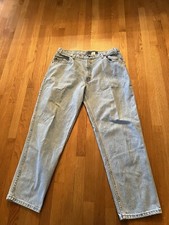 Vintage Levis 545 Loose Fit 40x32 Men Jeans Light Wash Brown Tab 90s