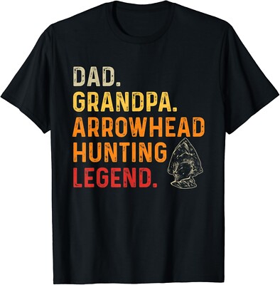 Arrowhead Hunter_ Retro Dad Grandpa Arrowhead Hunting Legend Gift Unisex T-Shirt
