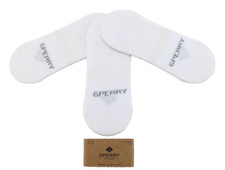 New SPERRY Shoe Size 5-10 White 3 Pair Low Show Liner Women's Socks RETAIL 16