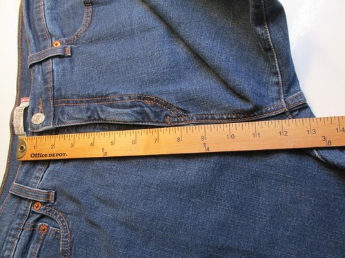 LEVI'S 512 Perfectly Slimming Straight Jeans Women 14M Blue Denim Stretch - Picture 12 of 15