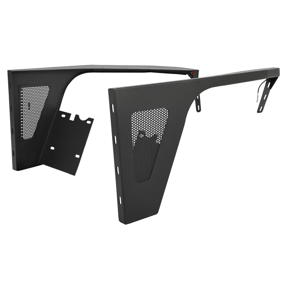 Steel Front Fender Flares Guard+LED Eagle Light For Jeep Wrangler TJ 1997-2006 Foto 4 de 4