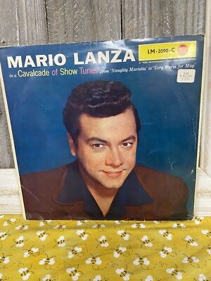 Mario Lanza Cavalcade Of Show Tunes LP Vintage Vinyl Record Album