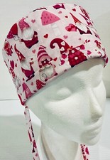 Valentine  s Day Lined Medical Skull Scrub Cap Surgery, Chef Chemo Hat