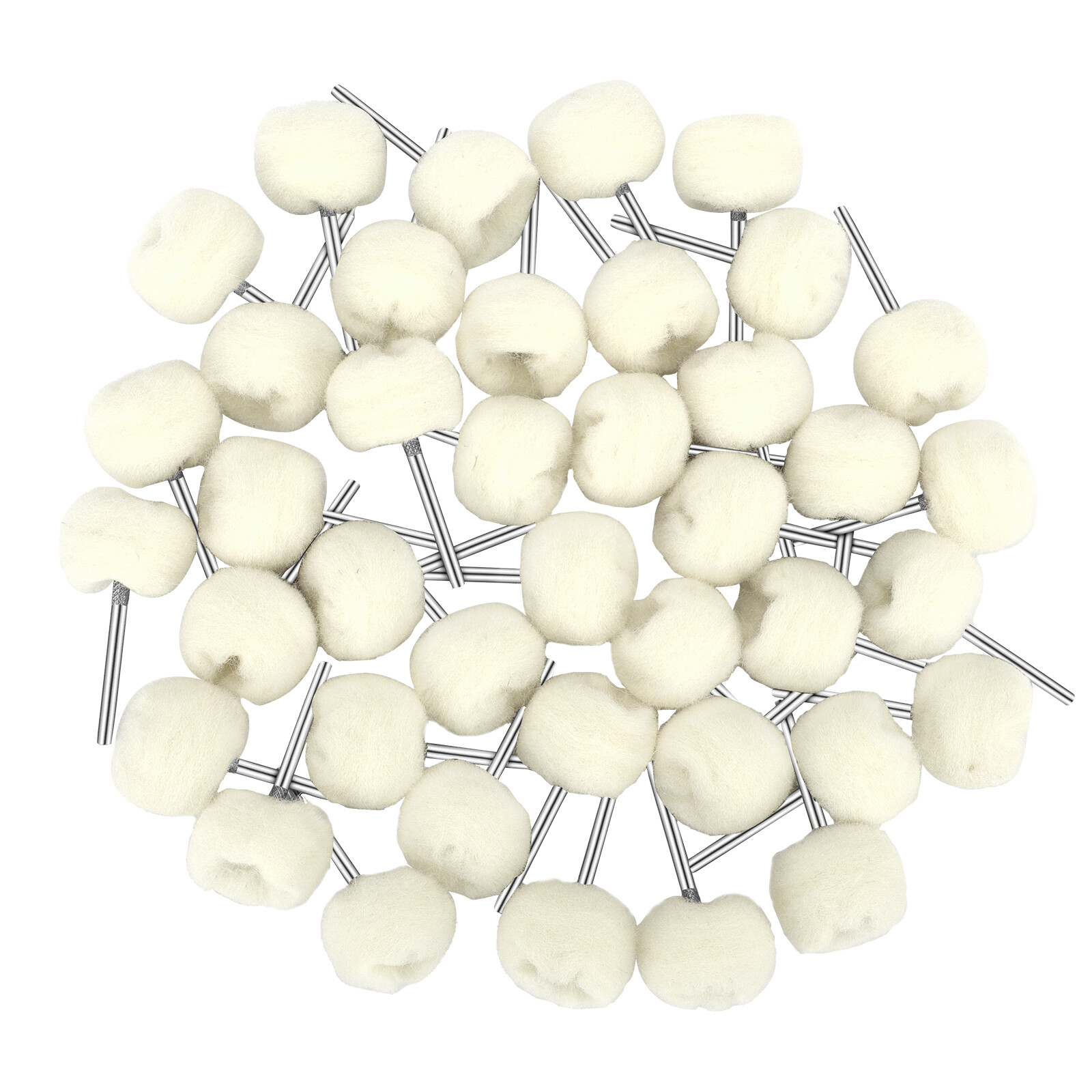 40pcs Wool Polishing Buffing Wheels Set, 1/8 Inch Shank Rotary Tool Accessories