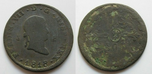 ZALDI2010 - Fernando VII, 8 Maravedi - 1818, - 第 1/1 張圖片