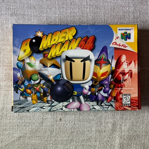 Bomberman 64 (Nintendo 64, 1997) N64 Game Cartridge Authentic Tested & Works CIB
