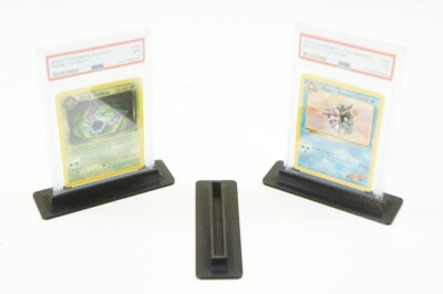 pokemon graded card stand 50 PSA TRANSPARENT ACRYLIC Vertical Holder Display Stand PSA