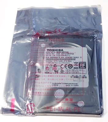 NEW - Toshiba (MQ01ABF032) 320GB, 5400RPM, 2.5'' Internal Hard Drive, Dell Lenovo