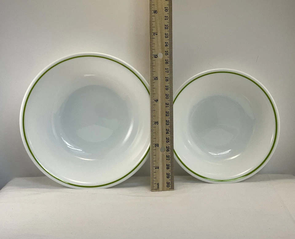 Juego de 4 tazas de azúcar crema vintage Pyrex Honeydew Summer Impressions #1410 Foto 3 de 4