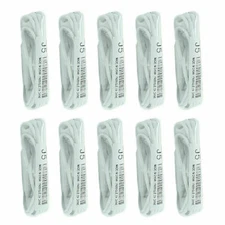 100x/Lot Bulk Wholesale White 3.5mm Headphones Earbuds Earphone For Samsung Mic