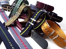 NATO ® 1pc Single Pass Twill Slant nylon RAF watch band Military strap IW SUISSE
