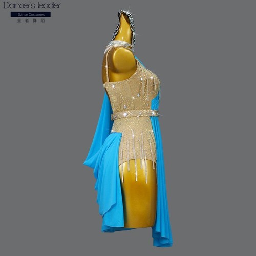 Vestido de Baile Latino Baile Competición Ropa Profesional Cha-cha Rumba Ropa - Imagen 4 de 15