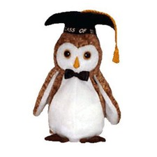 TY Beanie Baby - WISEST the 2000 Owl 7 inch - MWMT's Stuffed Animal Toy