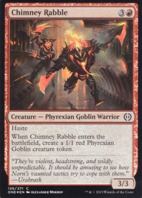 CHIMNEY RABBLE 126/271 FOIL PHYREXIA: ALL WILL BE ONE MTG MAGIC NM | eBay