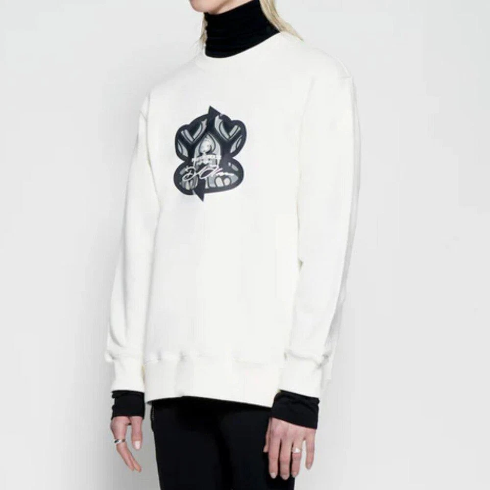 Sudadera A.NI.MA Series Paul Frank X David Flores Pray for Skate Blanca Talla L Foto 3 de 4