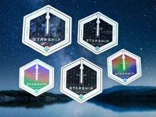 SpaceX Starship SN24 Test Flight Patch Laminate Waterproof Sticker - set of 2