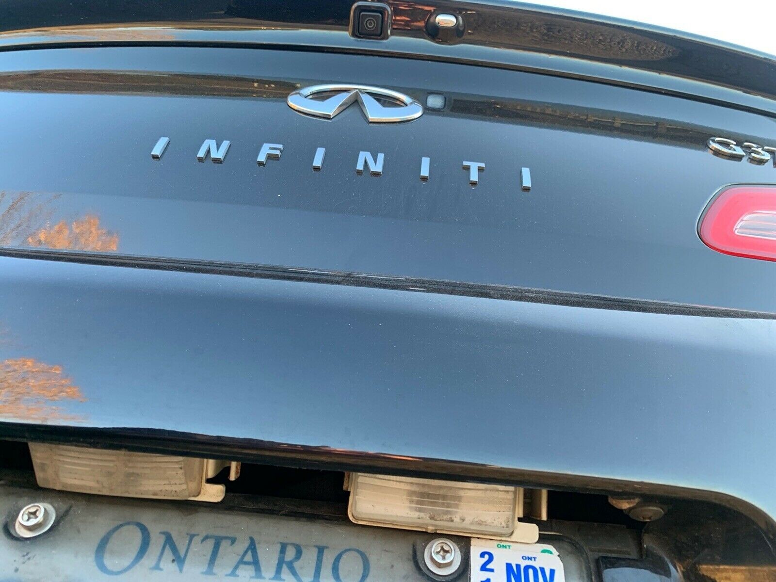 Rear License Plate Lamp Bracket for INFINITI Q60 Q40 G25 G35 G37 Coupe