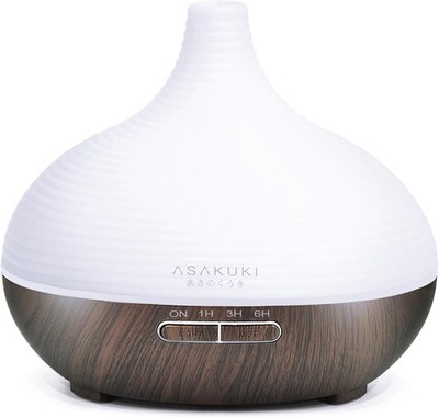 ASAKUKI Aroma Diffuser 300ml für Duftöle | Ultraschall Luftbefeuchter Aromathera