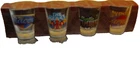 Kings Island Ohio amusement park set 4 NOS shotglass roller coasters