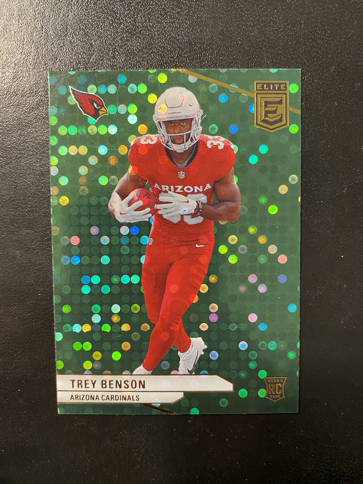 2024 Panini Donruss Elite - Rookies Green Disco #124 Trey Benson (RC)
