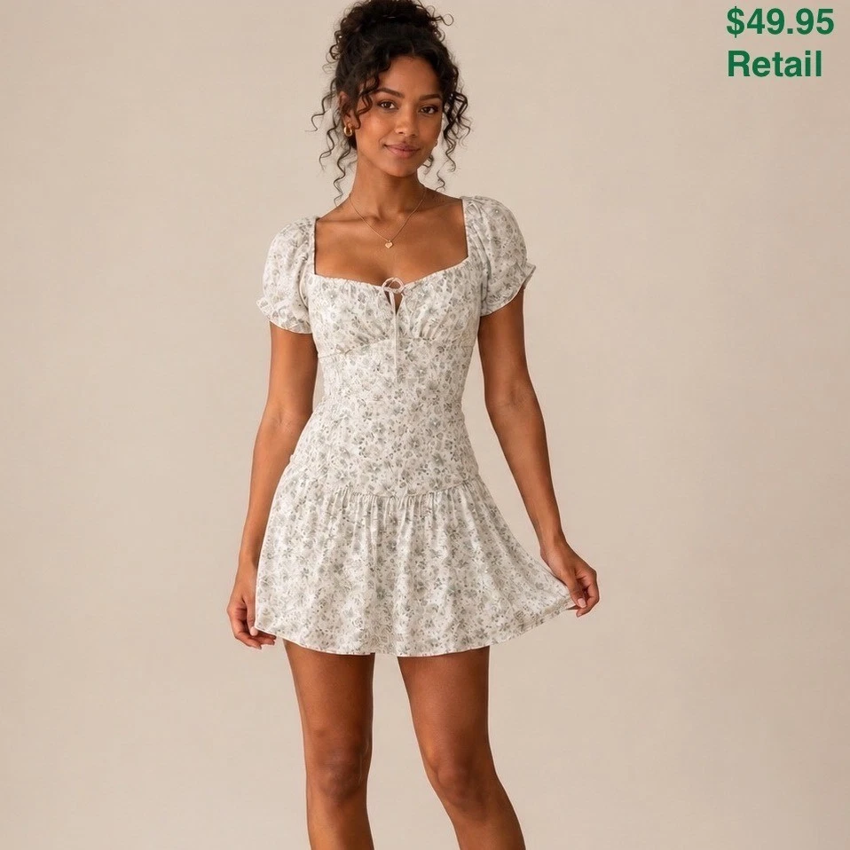 Hollister Short Sleeve Floral Dresses for Women for sale | eBay