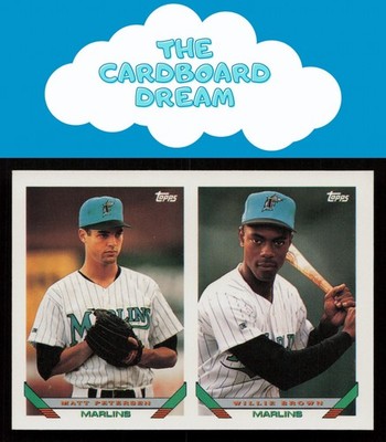 Matt Petersen / Willie Brown 1993 Topps #497 RC Rookie Florida Marlins