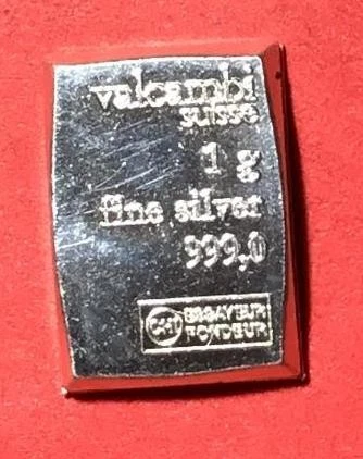 Vintage US .999 FINE SILVER 1 Gram! Old Bullion Mini Bar!