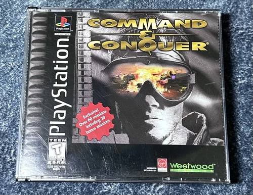 Command & Conquer (Sony PlayStation 1, 1995) 2 Disc Set PS1 Black Label