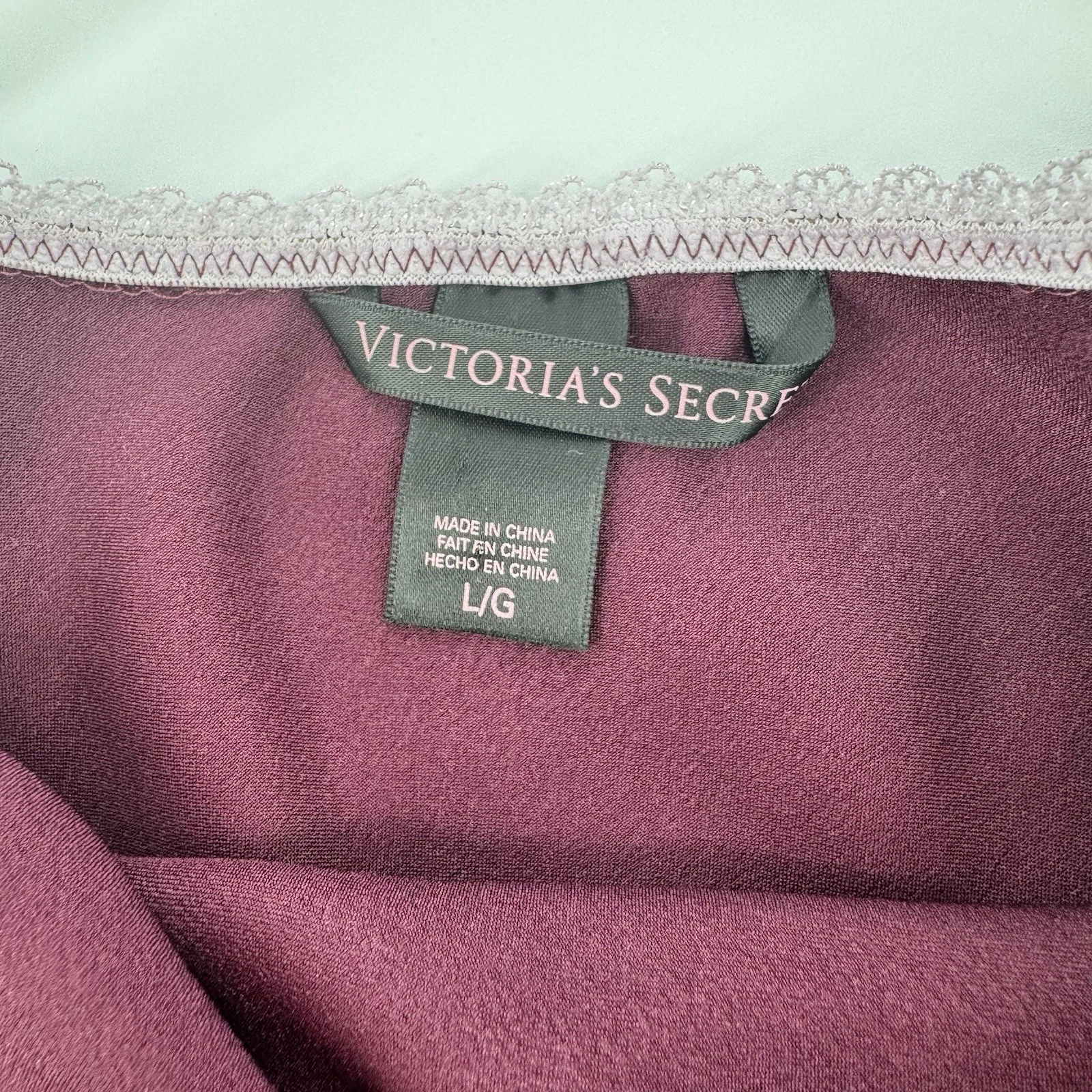 UNDERCOVER Abito da notte Victoria's Secret taglia grande viola prugna morbido seta slip dress