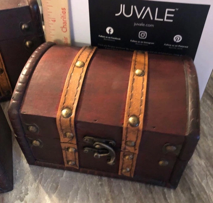 Juvale 3 Treasure Boxes Graduated Sizes. NEW. FREE SHIPPING. - Image 3 of 4