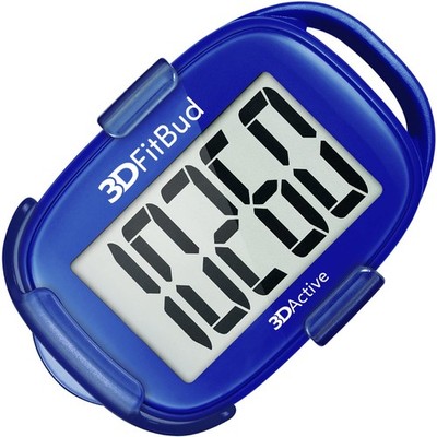 3DFitBud Simple Step Counter Walking 3D Pedometer with Clip, Lanyard Accurate...