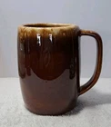 Hull Pottery Brown Mirror Drip Glaze Coffee Tea Mug Beer Stein Oven Proof 5" USA