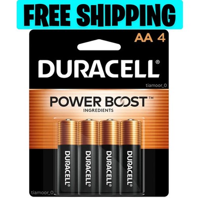 Duracell Coppertop Double AA Batteries with Power Boost 4 Count ( Pack of 1 )