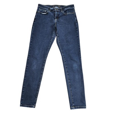Michael Kors Izzy Skinny Jeans Womens 8 Blue Medium Wash Mid Rise Stretch Denim