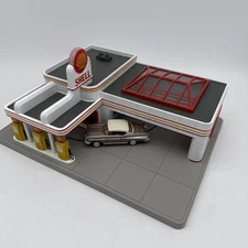 Route 66 O Guage Rail King Operating Shell Station 30-91002