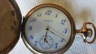 Antique Elgin Pocket Watch 15 jewel nice blue dial 16 size side winder