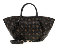 Guess Allegra Girlfriend Satchel Schultertasche Tasche Espresso Logo Neu