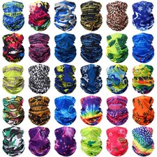 30 Pcs Neck Gaiters Scarf Elastic Wrap Headband Sweat Absorbing Bandana Gym