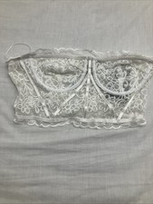 white lace corset top Size Medium