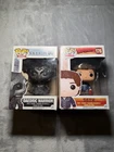 Funko Pop 2 Figure Lot Seth From Superbad & Skyrim Daedric Warrior Used Good
