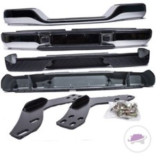 Nissan Navara D40 05-10 Stoßstange hinten Chrom Heck Heckstoßstange Stahl