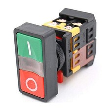 Dahszhi AC 220V Yellow Light ON-Off Start Stop Momentary Push Button Switch 1