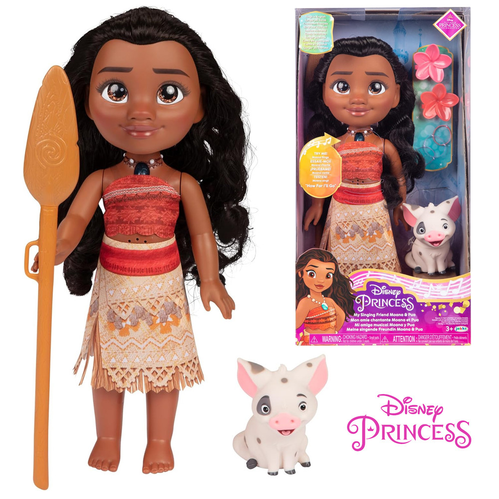 VAIANA PRINCIPESSA CANTANTE BAMBOLA 38 CM DISNEY PRINCESS CANTA DAVVERO!